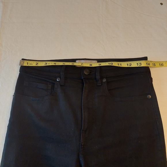 Everlane Black Rigid Premium Denim High Rise Ankle Crop Skinny Jeans Size 28 - Picture 13 of 13